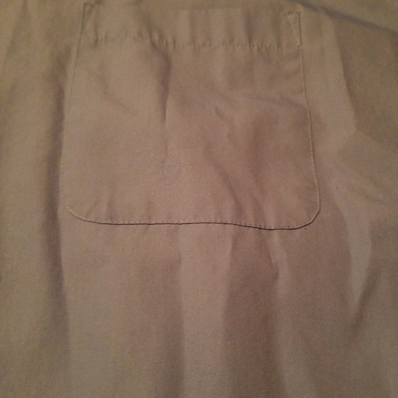 Izod Mens Size XXL Dress Shirt Blue Button Down Silky Poplin Long Sleeve - Picture 5 of 10